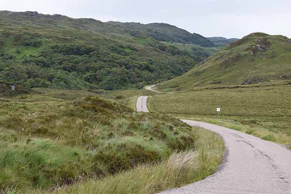 Narrow Scottish road