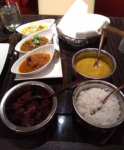 Sindhu restaurant on board P&O Ventura