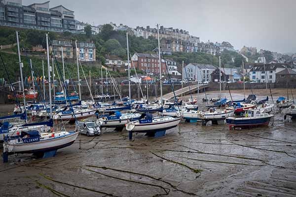 Ilfracombe harbour at low tide