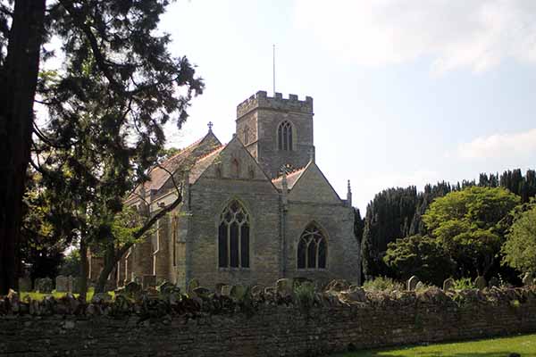 Exterior shot of a church