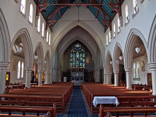 Interior shot of a church