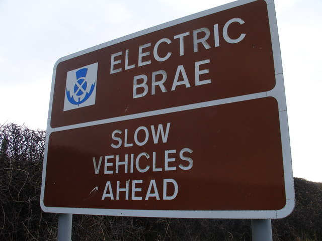 Elecric Brae road sign