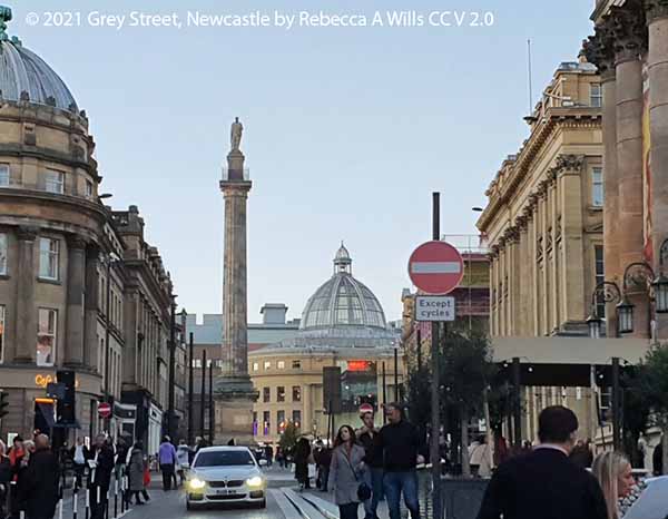 Grey Street, Newcastle by Rebecca A Wills