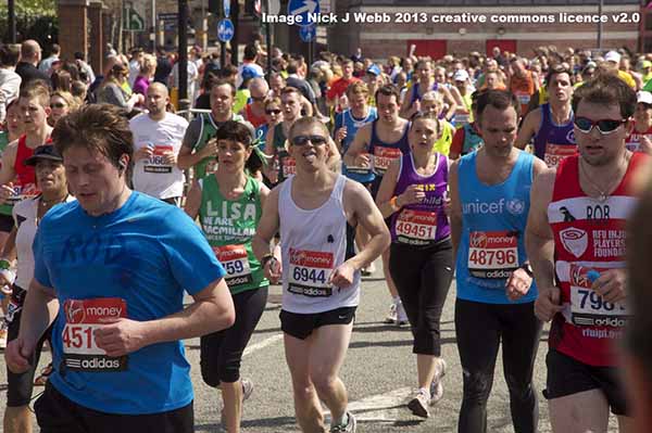 London Marathon runners