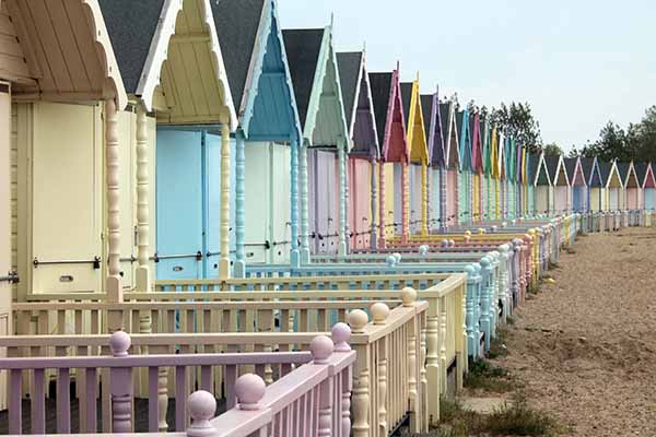 Mersea Island beach huts