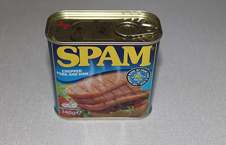 a tin of spam
