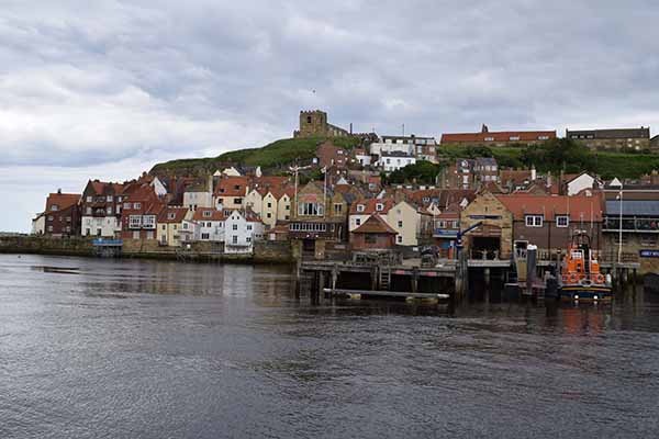 Whitby harbour and castle